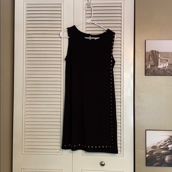 Emma & Michele Dresses & Skirts - Must See...Worn Once Black with Gold Detail Dress